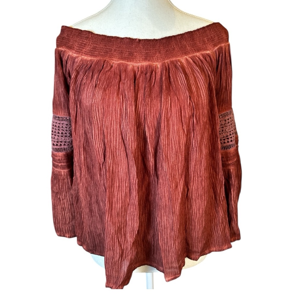 Pinky Women's Off-Shoulder Boho Top